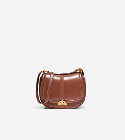 CELENEA SADDLE BAG - BROWN
