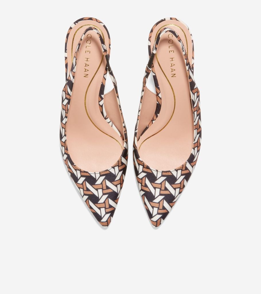 vandam sling back pump 65mm