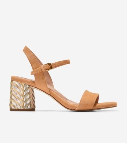 JOSIE BLOCK HEEL SANDAL (65MM) - BROWN / 5.5 / Medium