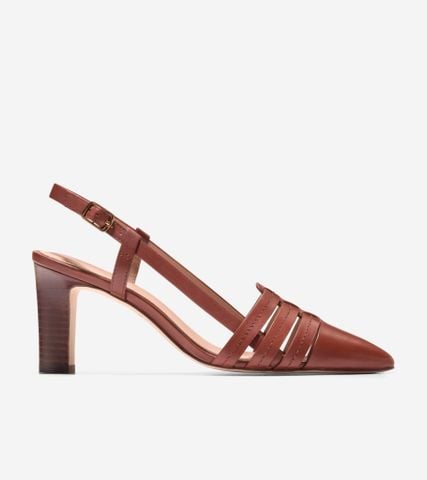MYLAH HUARACHE SLINGBACK PUMPS - CUOIO / 5.5 / Medium