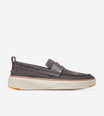 GRANDPRØ TOPSPIN STITCHLITE PENNY LOAFER - GRAY / 7 / WIDE