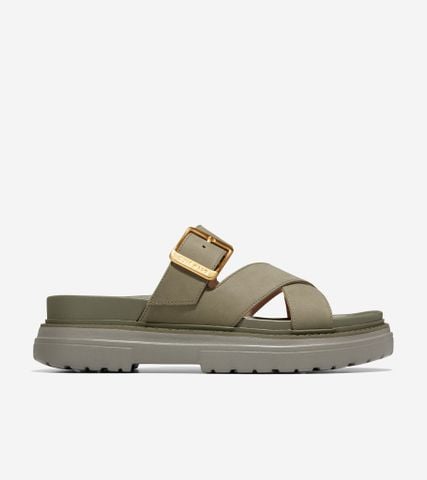 FRAYA SLIDE SANDAL - GREEN / 6 / MEDIUM
