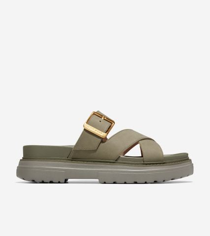 FRAYA SLIDE SANDAL - GREEN / 5.5 / MEDIUM