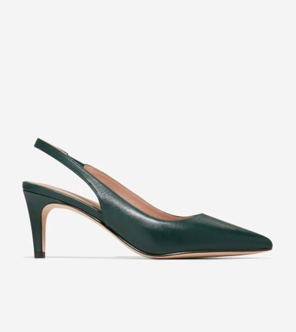 VANDAM SLING BACK PUMP 65MM - GREEN / 5.5 / MEDIUM