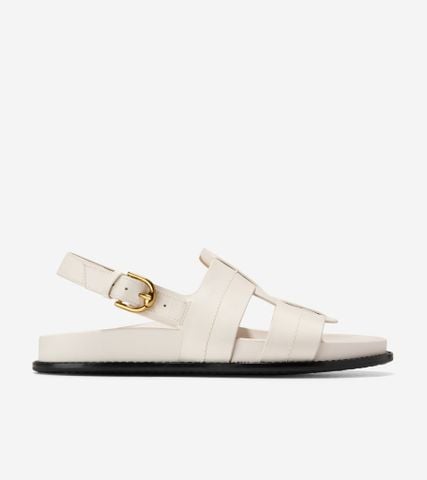 MARLEE FISHERMAN FOOTBED SANDALS - IVORY / 5.5 / Medium