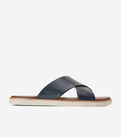 NANTUCKET CROSS STRAP SANDAL - NAVY / 7 / Medium