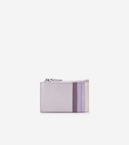 CARD CASE W/ZIP - PURPLE