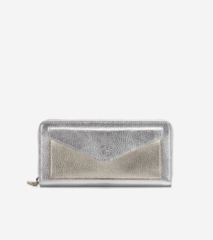 TOWN CONTINENTAL WALLET - SILVER
