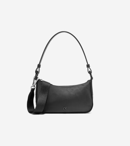 CONVERTIBLE NYLON SHOULDER BAG - SOLID
