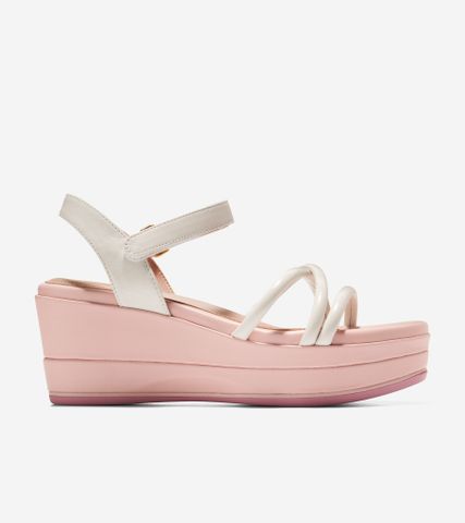 GRAND AMBITION ADDISON FLATFORM WEDGE - WHITE / 5 / MEDIUM