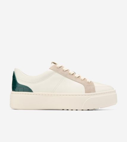 GRANDPRØ MAX PLATFORM SNEAKER - WHITE / 5 / WIDE