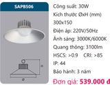  ĐÈN LED NHÀ XƯỞNG DUHAL 30W SAPB506 / SAPB 506 