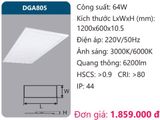  ĐÈN LED PANEL ÂM TRẦN 600x1200 (60x120) DUHAL DGA805 