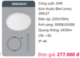  ĐÈN LED ỐP TRẦN DUHAL 24W SDGC0241 / SDGC 0241 / DGC0241 / DGC 0241 