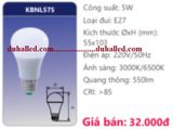  BÓNG ĐÈN LED DUHAL 5W KBNL575 / KBNL 575 VẶN ĐUÔI LỚN E27 