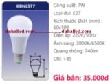  BÓNG ĐÈN LED DUHAL 7W KBNL577 / KBNL 577 VẶN ĐUÔI LỚN E27 