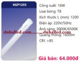  BÓNG TUÝP LED THUỶ TINH DUHAL 16W - 1,2M KGP1203 / KGP 1203 