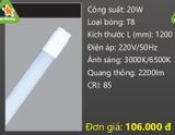  BÓNG TUÝP LED DUHAL 1M2 (1 mét 2 / 1.2M) 20W SDH120 / KDH120 / KDH 120 