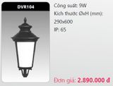  đầu đèn trụ công viên duhal dvr104 9w 