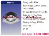  ĐÈN LED ÂM TRẦN VUÔNG CHIẾU SÂU TRẦN CAO DUHAL 40W BFB040 / BFB 040 