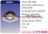  ĐÈN LED ÂM TRẦN VUÔNG CHIẾU SÂU TRẦN CAO DUHAL 50W BFB050 / BFB 050 