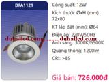  ĐÈN LED ÂM TRẦN CHIẾU ĐIỂM DUHAL 12W DFA1121 / DFA 1121 