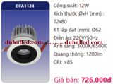  ĐÈN LED ÂM TRẦN CHIẾU ĐIỂM DUHAL 12W DFA1124 / DFA 1124 