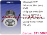  ĐÈN LED ÂM TRẦN CHIẾU ĐIỂM DUHAL 15W DFA1151 / DFA 1151 