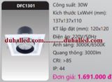  ĐÈN LED ÂM TRẦN CHIẾU ĐIỂM DUHAL 30W DFC1301  / DFC 1301 