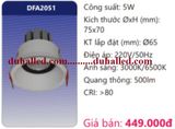  ĐÈN LED ÂM TRẦN CHIẾU ĐIỂM DUHAL 5W DFA2051 / DFA 2051 