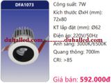  ĐÈN LED ÂM TRẦN CHIẾU ĐIỂM DUHAL 7W DFA1073 / DFA 1073 