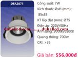  ĐÈN LED ÂM TRẦN CHIẾU ĐIỂM DUHAL 7W DFA2071 / DFA 2071 