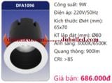  ĐÈN LED ÂM TRẦN CHIẾU ĐIỂM MINI DUHAL 9W DFA1096 / DFA 1096 