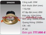  ĐÈN LED ÂM TRẦN CHIẾU SÂU TRẦN CAO DUHAL 20W DFA0205 / DFA 0205 