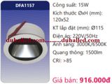  ĐÈN LED ÂM TRẦN DUHAL 15W DFA1157 / DFA 1157 