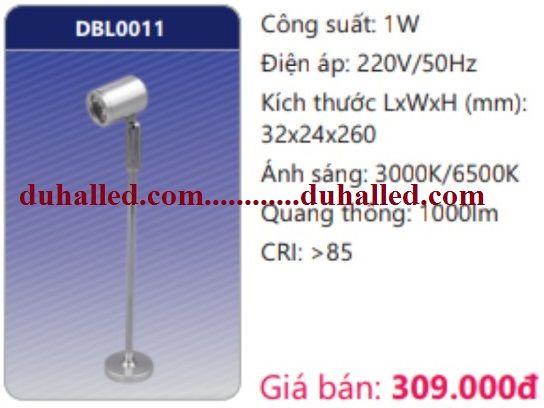  ĐÈN LED CHIẾU ĐIỂM GẮN NỔI DUHAL 1W DBL0011 / DBL 0011 