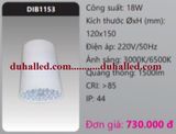  ĐÈN LED GẮN TRẦN NỔI DUHAL 18W DIB1153 / DIB 1153 