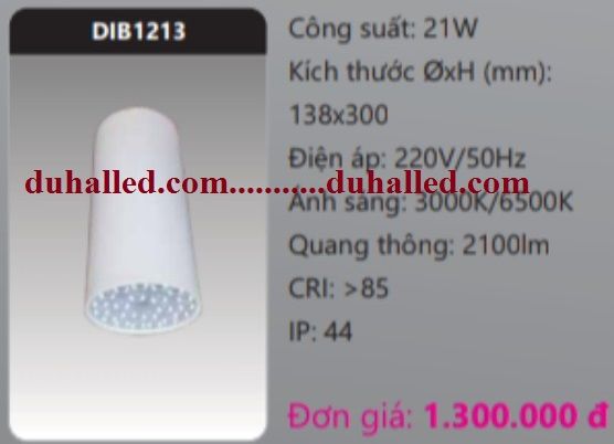  ĐÈN LED GẮN TRẦN NỔI DUHAL 21W DIB1213 / DIB 1213 