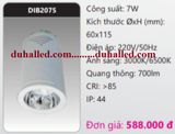  ĐÈN LED GẮN TRẦN NỔI DUHAL 7W DIB2075 / DIB 2075 