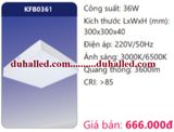  ĐÈN LED ỐP TRẦN ĐẾ NHÔM DUHAL 36W KFB0361 / KFB 0361 