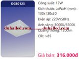  ĐÈN LED PANEL GẮN NỔI DUHAL 12W DGB0123 / DGB 0123 