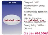  ĐÈN LED PANEL ỐP TRẦN NỔI CẢM BIẾN CHUYỂN ĐỘNG DUHAL 18W DGC0184 / DGC 0184 