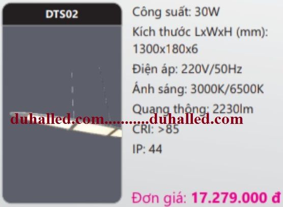  ĐÈN LED THẢ TRẦN TRANG TRÍ DUHAL 30W DTS02 / DTS 02 