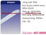  ĐÈN TUÝP LED ỐP TRẦN DUHAL 30W ÁNH SÁNG TÁN QUANG 180 ĐỘ 0,6M (6 TẤC) DTQ0301 / DTQ 0301 