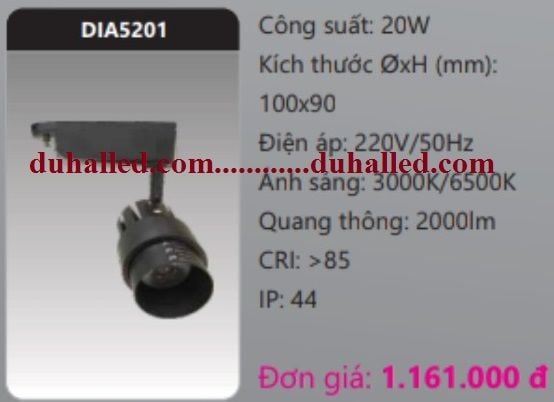  ĐÈN RỌI RAY DUHAL 20W DIA5201 / DIA 5201 