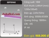  ĐÈN LED TREO THẢ VĂN PHÒNG, PHÒNG HỌP DUHAL 18W SDTD502 / SDTD 502 