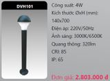  đèn cây sân vườn - đèn trụ sân vườn duhal dvh101 4w 