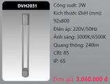  đèn cây sân vườn - đèn trụ sân vườn duhal dvh2031 3w 