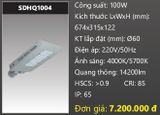  đèn đường led duhal 100w SDHQ1004 