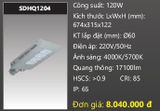  đèn đường led duhal 120w SDHQ1204 